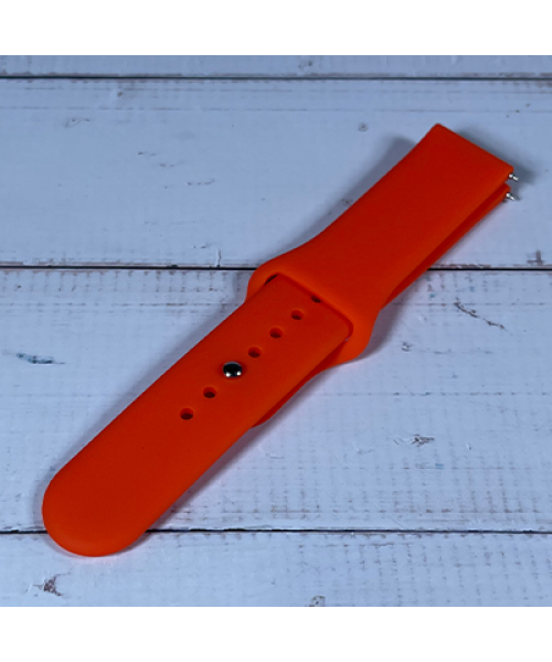 حزام رياضي لساعة هواوي و سامسونق قياس 20 ملم - لون برتقالي(1019)